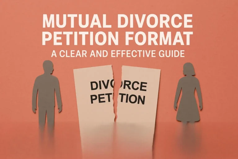 Mutual Divorce Petition Format A Clear and Effective Guide